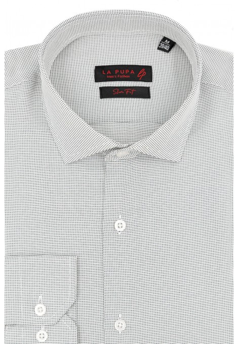 Man's grey printed shirt