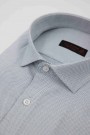 Man's Blue Shirt with textured waves
