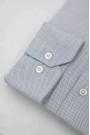 Man's Blue Shirt with textured waves