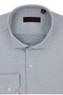 Man's Blue Shirt with textured waves