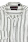 Man's green shirt with stand-up collar Man's green shirt with stand-up collar