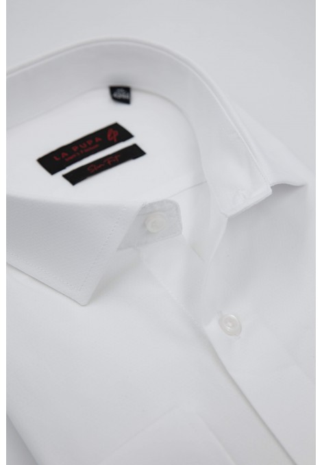 Man’s white shirt with textured weave