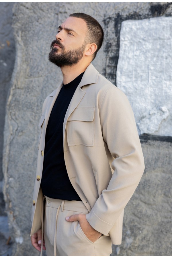 Man's ecru suit
