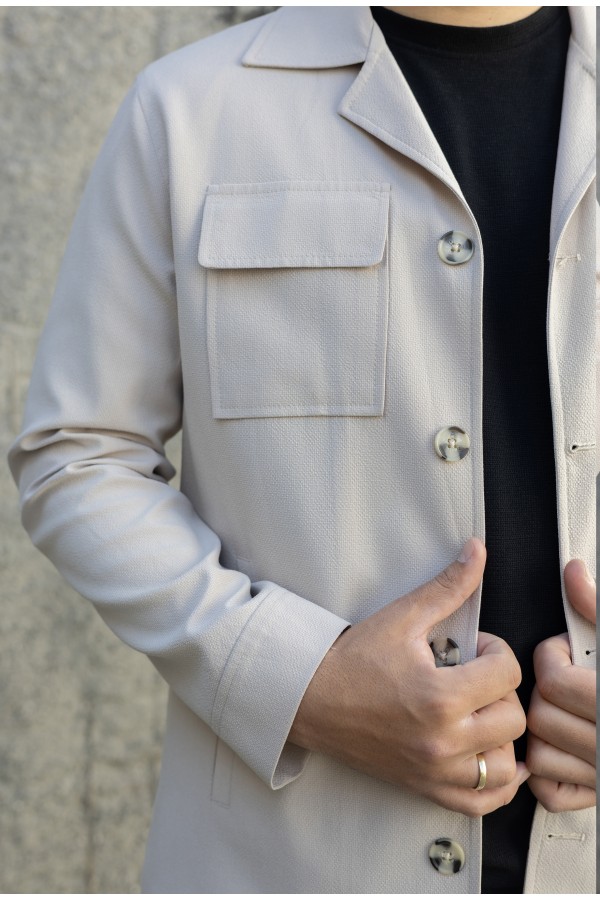 Man's ecru suit