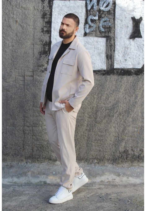 Man's ecru suit