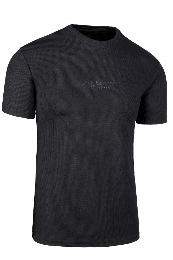 Ανδρική μαύρο μπλούζα slim fit