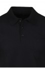Man's black t-shirt polo