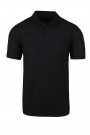 Man's black t-shirt polo