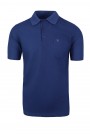 Man's blue t-shirt polo