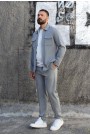 Man's light grey suit  