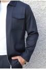Man's dark blue suit  
