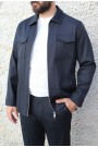Man's dark blue suit  