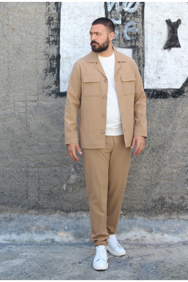 Beige Suit