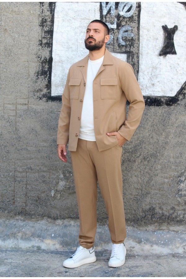 Beige Suit