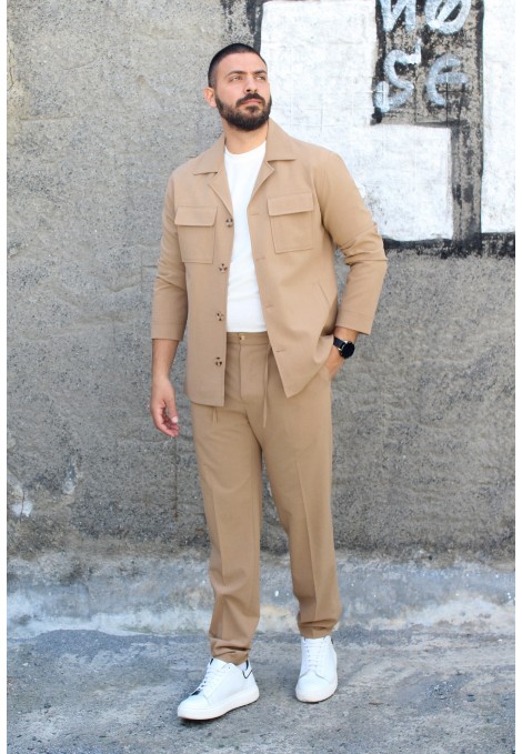 Beige Suit