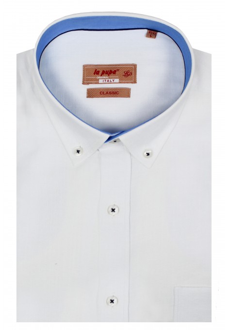 Man's white shirt linen