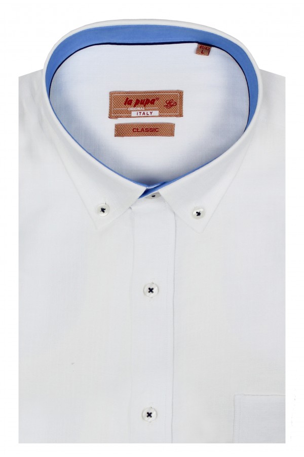 Man's white shirt linen Man's white shirt linen