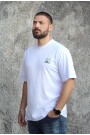 Man's white t-shirt oversized