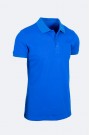Man's Blue Electric Cotton Polo T-shirt