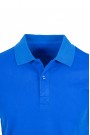 Man's Blue Electric Cotton Polo T-shirt