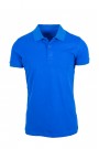 Man's Blue Electric Cotton Polo T-shirt