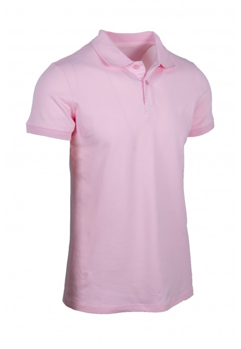 Man's Lilac  Cotton Polo T-shirt