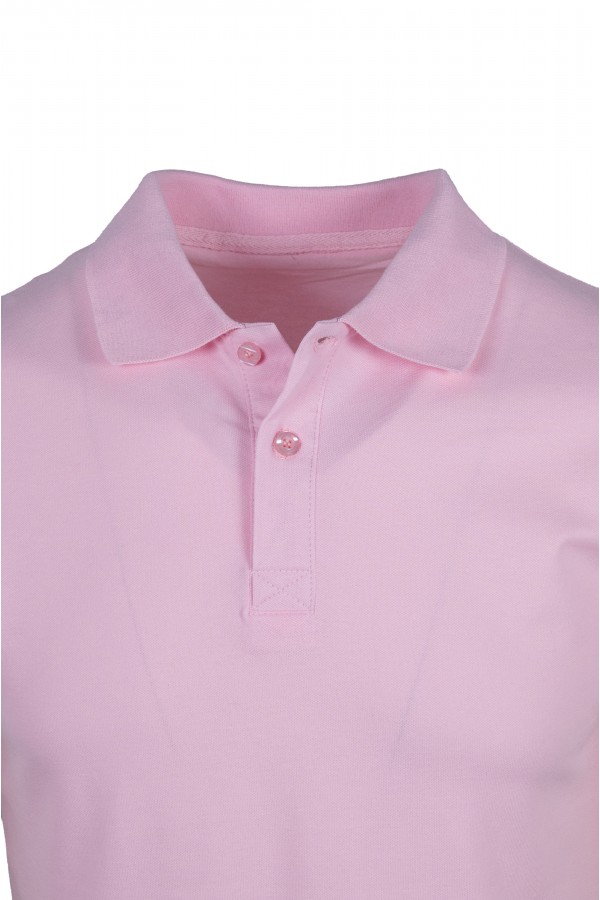 Man's Lilac  Cotton Polo T-shirt
