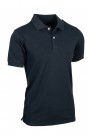 Man's Dark Blue Cotton Polo T-shirt