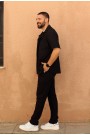 Ανδρικό μαύρο παντελόνι