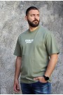 Ανδρική χακί μπλούζα oversized 
