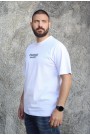 Ανδρική λευκή μπλούζα oversized