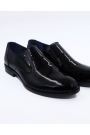 Ανδρικά δερμάτινα μαύρα loafers