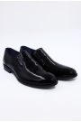 Ανδρικά δερμάτινα μαύρα loafers