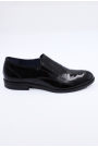 Ανδρικά δερμάτινα μαύρα loafers Ανδρικά δερμάτινα μαύρα loafers
