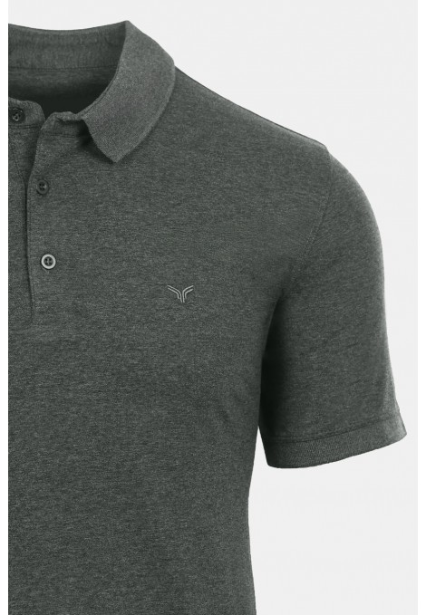 Man's anthracite grey polo t-shirt