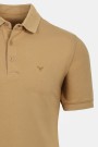 Man's camel polo t-shirt
