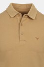 Man's camel polo t-shirt