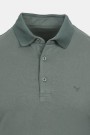 Man's khaki polo t-shirt