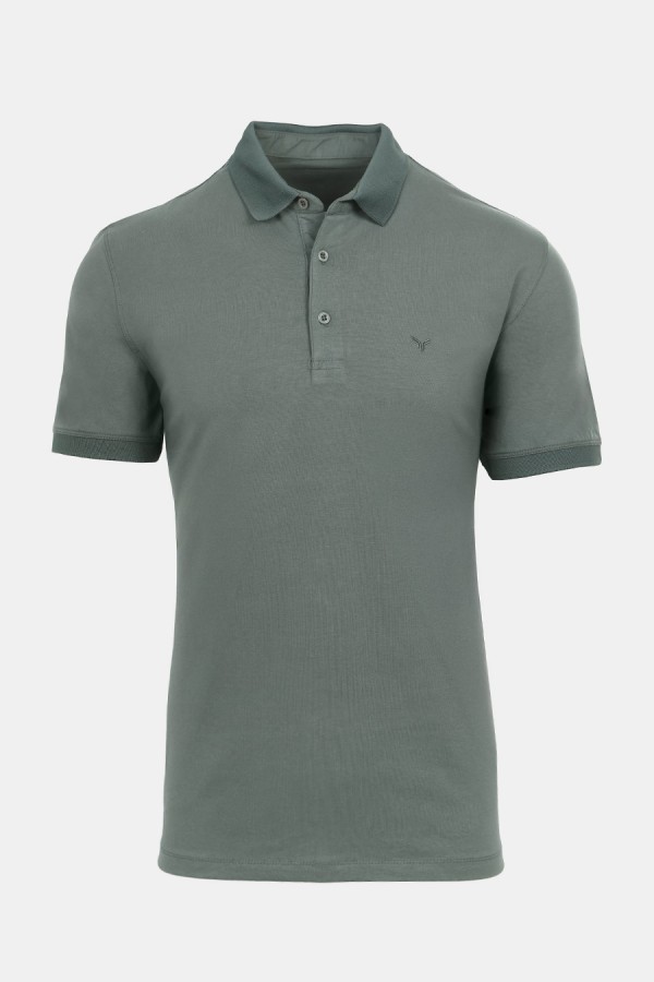 Man's khaki polo t-shirt Man's khaki polo t-shirt