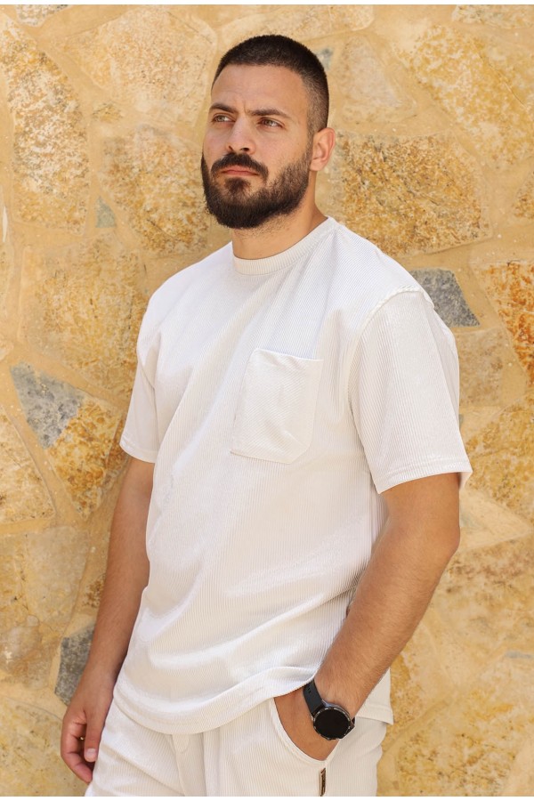 Ανδρική Off white Μπλούζα Ανδρική Off white Μπλούζα