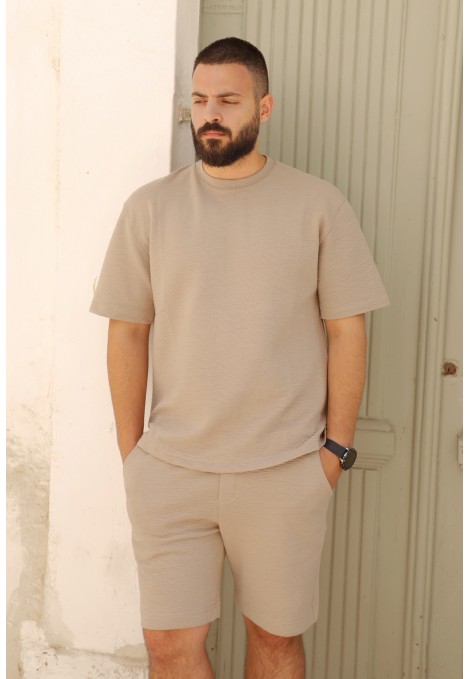 Men's Beige T-shirt