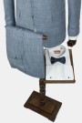 Man's sky blue suit mixed wool