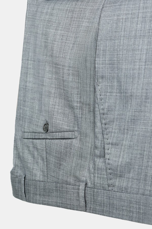 Man's grey suit mixed wool