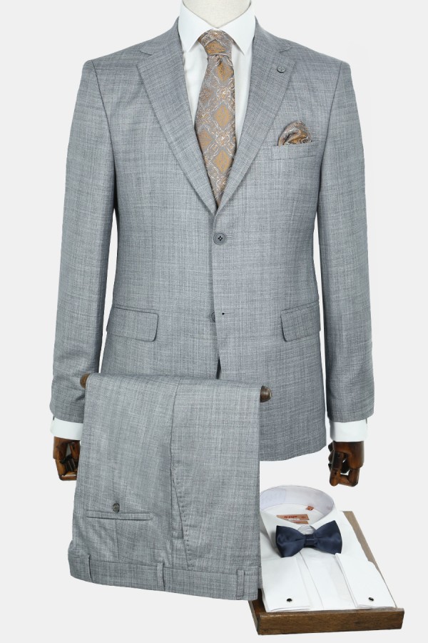 Man's grey suit mixed wool Man's grey suit mixed wool