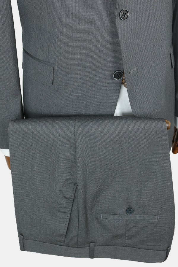 Man's grey suit mixed wool
