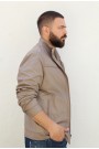 Ανδρικό σκούρο μπεζ μπουφάν