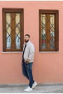 Ανδρικό εκρού μπουφάν