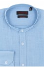Man's sky blue shirt with stand-up collar Man's sky blue shirt with stand-up collar