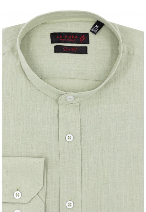 Man's veraman shirt with stand-up collar