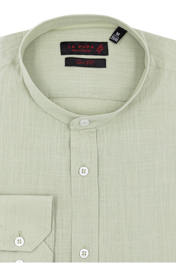 Man's veraman shirt with stand-up collar Man's veraman shirt with stand-up collar